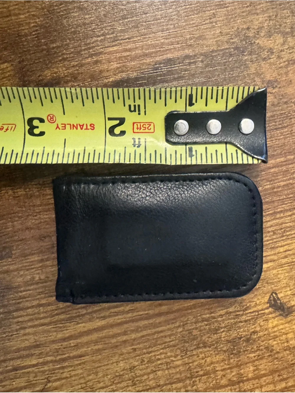 Carlo Amboldi Lambskin Leather Magnetic Money‎ Clip Black Holds Bills Secure